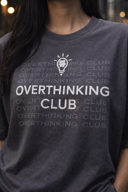 Overthinking Club Oversized Tee – Trendoro