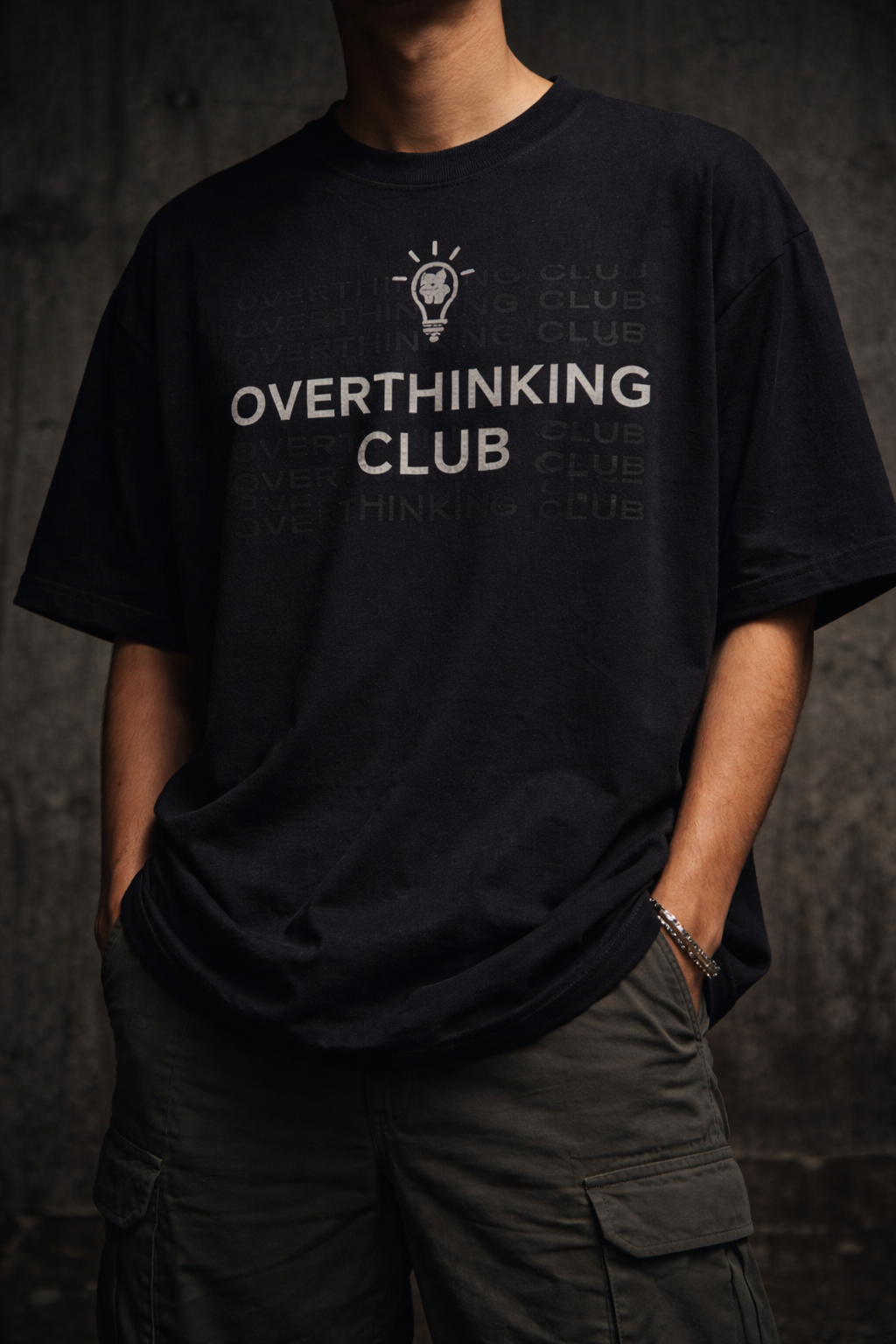 Overthinking Club Oversized Tee – Trendoro