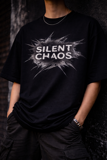 Silent Chaos Oversized Tee – Trendoro