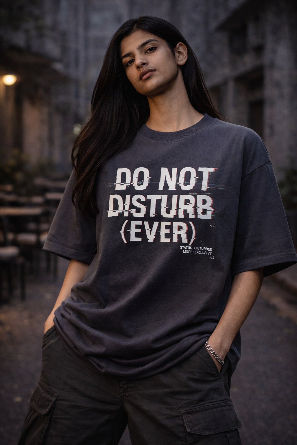 Do Not Disturb (Ever) Oversized Tee – Trendoro