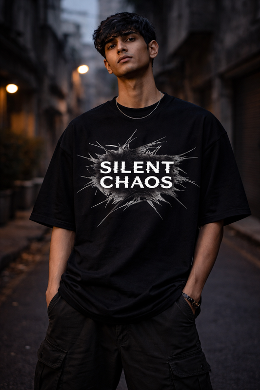 Silent Chaos Oversized Tee – Trendoro