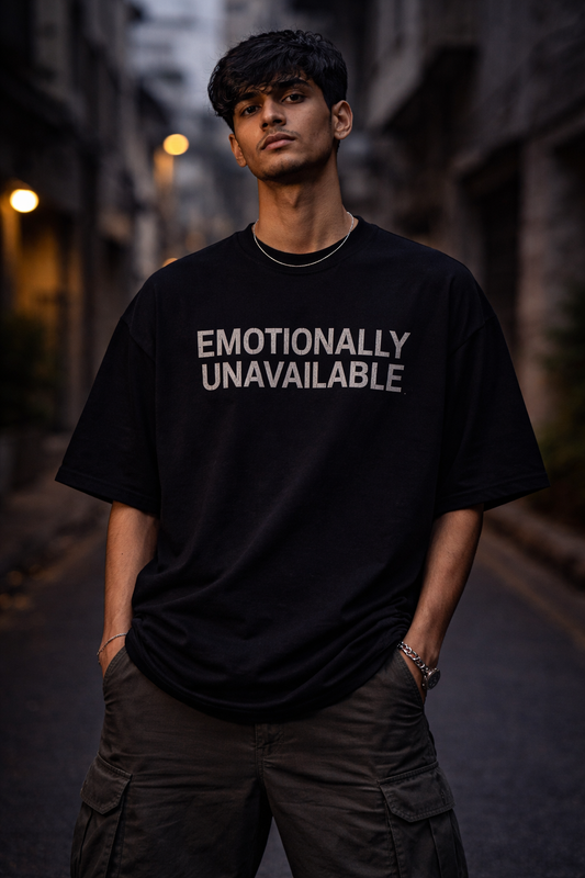 Emotionally Unavailable Oversized Tee – Trendoro